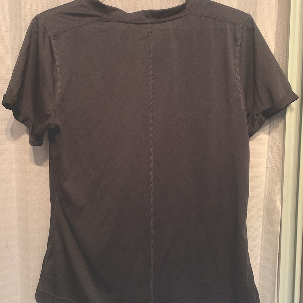 Charcoal grey athletic top